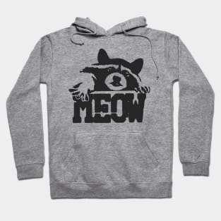 Funny Meow Raccoon Hoodie